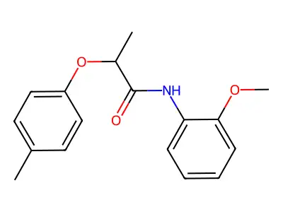 N-(2-methoxyphenyl)-2-(4-methylphenoxy)propanamide structure