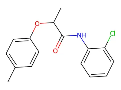 N-(2-chlorophenyl)-2-(4-methylphenoxy)propanamide structure