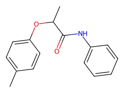 2-(4-methylphenoxy)-N-phenylpropanamide structure