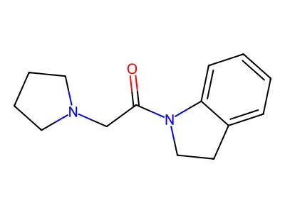1-(1-Pyrrolidinylacetyl)indoline structure