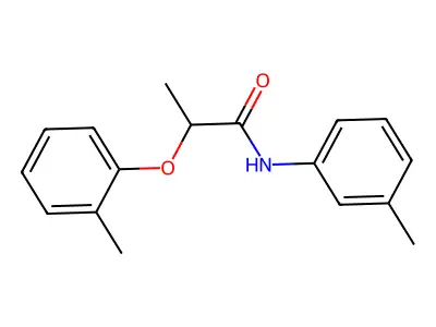 2-(2-methylphenoxy)-N-(3-methylphenyl)propanamide structure