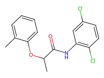 N-(2,5-dichlorophenyl)-2-(2-methylphenoxy)propanamide structure