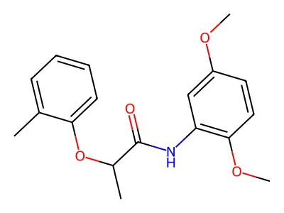 N-(2,5-dimethoxyphenyl)-2-(2-methylphenoxy)propanamide structure