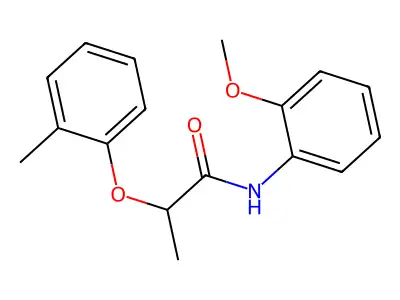 N-(2-methoxyphenyl)-2-(2-methylphenoxy)propanamide structure