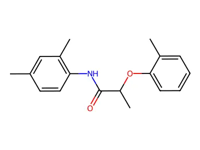 N-(2,4-dimethylphenyl)-2-(2-methylphenoxy)propanamide structure