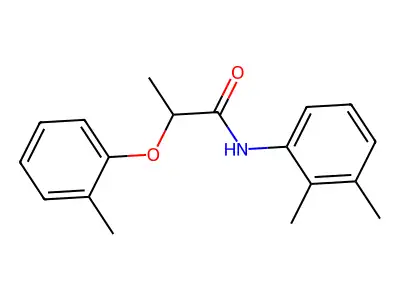 N-(2,3-dimethylphenyl)-2-(2-methylphenoxy)propanamide structure