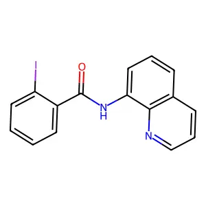 2-iodo-N-quinolin-8-ylbenzamide structure