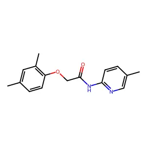 2-(2,4-dimethylphenoxy)-N-(5-methylpyridin-2-yl)acetamide structure