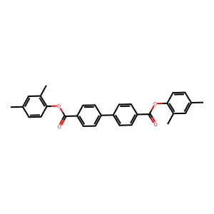 Bis(2,4-dimethylphenyl) [1,1'-biphenyl]-4,4'-dicarboxylate structure