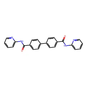 N~4~,N~4~'-di(2-pyridinyl)[1,1'-biphenyl]-4,4'-dicarboxamide structure