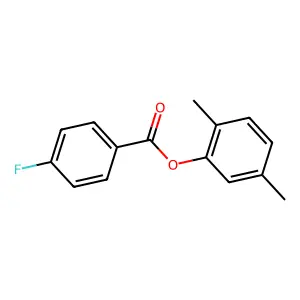 2,5-Dimethylphenyl 4-fluorobenzoate structure