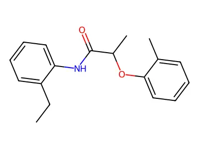 N-(2-ethylphenyl)-2-(2-methylphenoxy)propanamide structure