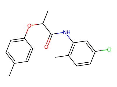N-(5-chloro-2-methylphenyl)-2-(4-methylphenoxy)propanamide structure