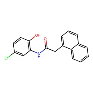 N-(5-chloro-2-hydroxyphenyl)-2-(1-naphthyl)acetamide structure