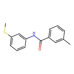 3-methyl-N-[3-(methylsulfanyl)phenyl]benzamide structure