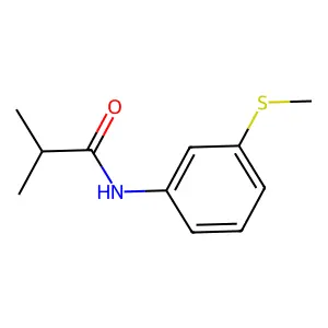 2-methyl-N-[3-(methylsulfanyl)phenyl]propanamide structure