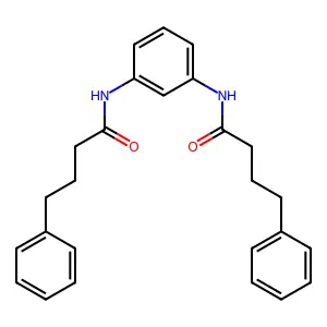 4-phenyl-N-[3-(4-phenylbutanoylamino)phenyl]butanamide structure