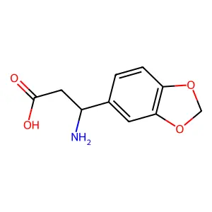 3-Amino-3-benzo[1,3]dioxol-5-yl-propionic acid structure