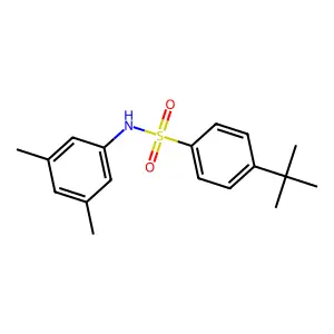4-tert-butyl-N-(3,5-dimethylphenyl)benzenesulfonamide structure