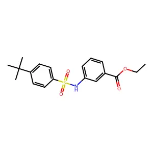 Ethyl 3-{[(4-tert-butylphenyl)sulfonyl]amino}benzoate structure