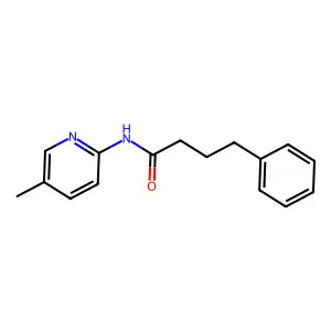 N-(5-methylpyridin-2-yl)-4-phenylbutanamide structure