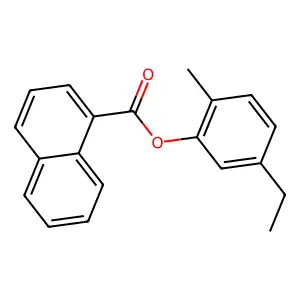 5-Ethyl-2-methylphenyl 1-naphthoate structure
