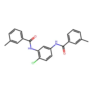 N-{2-chloro-5-[(3-methylbenzoyl)amino]phenyl}-3-methylbenzamide structure