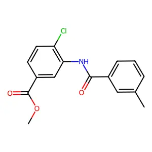 Methyl 4-chloro-3-[(3-methylbenzoyl)amino]benzoate structure