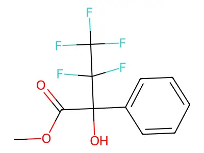 3,3,4,4,4-Pentafluoro-2-hydroxy-2-phenylbutyric acid methyl ester structure