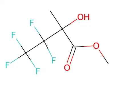 3,3,4,4,4-Pentafluoro-2-hydroxy-2-methylbutyric acid methyl ester structure