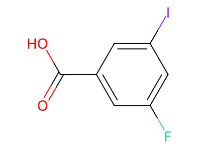 3-Fluoro-5-iodobenzoic acid structure