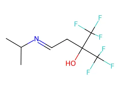 1,1,1-Trifluoro-4-isopropylimino-2-(trifluoromethyl)butane-2-ol structure