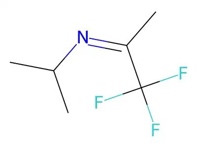 2-Isopropylimino-1,1,1-trifluoropropane structure