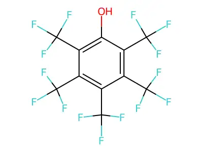2,3,4,5,6-Pentakis(trifluoromethyl)phenol structure