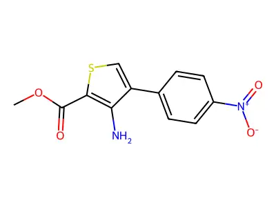 Methyl 3-amino-4-(4-nitrophenyl)thiophene-2-carboxylate structure
