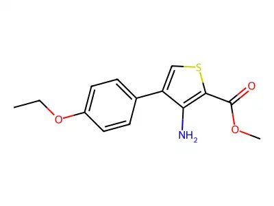 Methyl 3-amino-4-(4-ethoxyphenyl)thiophene-2-carboxylate structure