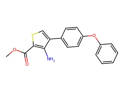 Methyl 3-amino-4-(4-phenoxyphenyl)thiophene-2-carboxylate structure