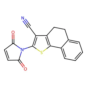 2-(2,5-Dioxopyrrol-1-yl)-4,5-dihydrobenzo[g][1]benzothiole-3-carbonitrile structure