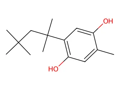 2-Methyl-5-(1,1,3,3-tetramethylbutyl)hydroquinone structure