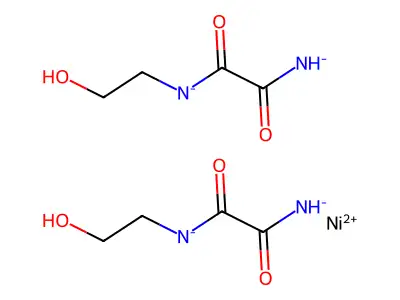 Bis((2-azanidyl-2-oxoacetyl)-(2-hydroxyethyl)azanide);nickel(2+) structure