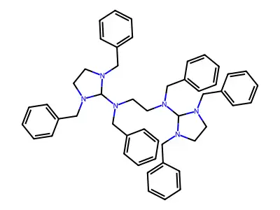 N,N'-dibenzyl-N,N'-bis(1,3-dibenzylimidazolidin-2-yl)ethane-1,2-diamine structure