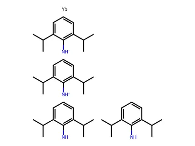 Tetrakis([2,6-di(propan-2-yl)phenyl]azanide);ytterbium structure