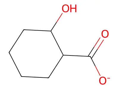 2-Hydroxycyclohexane-1-carboxylate structure