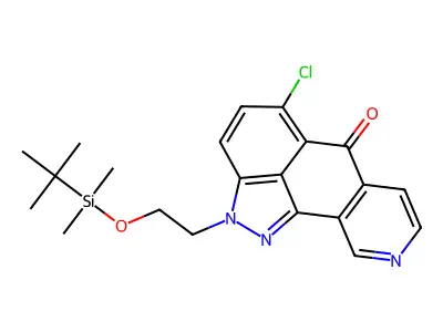 2-(2-{[tert-Butyldi(methyl)silyl]oxy}ethyl)-5-chloroindazolo[4,3-gh]isoquinolin-6(2H)-one structure