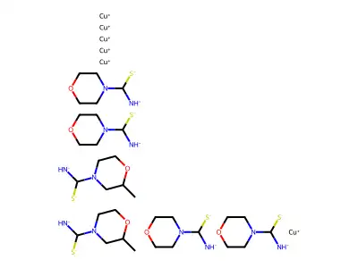 Chemical Compound (C32H64Cu6N12O6S6-6) structure