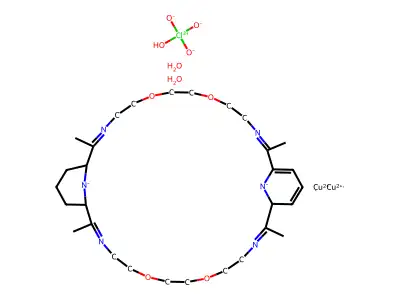 Chemical Compound (C30H53ClCu2N6O10+2) structure