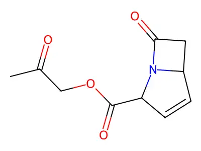 2-Oxopropyl 7-oxo-1-azabicyclo[3.2.0]hept-3-ene-2-carboxylate structure