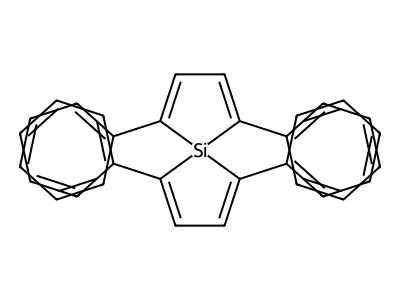 1,4,6,9-Tetraphenyl-5-silaspiro[4.4]nona-1,3,6,8-tetraene structure