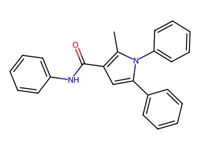 2-methyl-N,1,5-triphenyl-1H-pyrrole-3-carboxamide structure