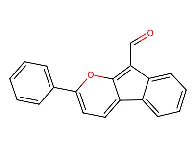 2-Phenylindeno[2,1-b]pyran-9-carbaldehyde structure